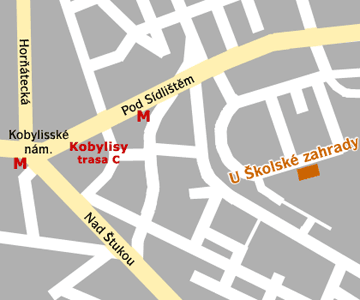 Mapa Kobylisy